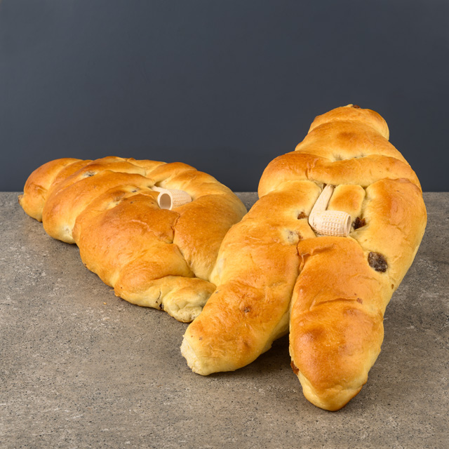 Weckmann mit Rosinen